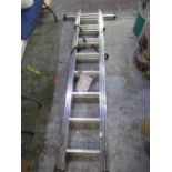 Set of extendable ladders