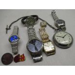 Collection of watches, including Timemaster, Stratford, Emu, Jas, Kelton, cardinal and a Smiths