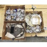 Collection of silver plated & EPNS dishes, bowls, tea pots, milk jugs, etc.. inc. a WMF dish, and