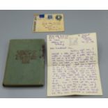 WITHDRAWN - 'A Wartime Log' given to British WWII prisoners of war, relating to W/O Henry Arthur