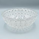 Lalique Nemours glass bowl, makers mark to the base, D25.5cm