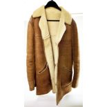 Vintage men's sheepskin jacket with Harrods label, size 40