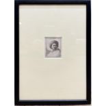 David Deuchar (Scottish 1743-1808): Bust Portrait of Rembrandt, etching, signed, 6m x 5cm