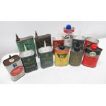 Collection of square and oval oil cans inc. Bisley, Youngs 303, Abbey gun solutions, etc.... (12)