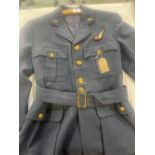 Mid C20th RAF service dress jacket with Navigators chest patch and Volunteer Reserve lapel tabs