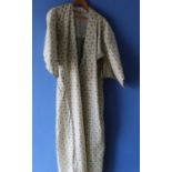 Kimono made from heavy duty cotton with geometric pattern and linen shoulder lining, approx