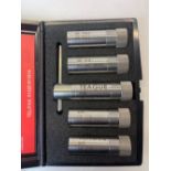 Set of cased Teague precision chokes to fit Beretta, with safety instructions