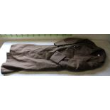 Quality British officers great coat with two outer pockets, double breasted with brass buttons,