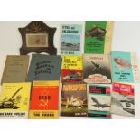 Selection of WWII and post WWII ephemera and booklets, mainly on tanks and aircraft. Highlights '