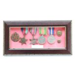 WWII medal group for 1560818 LAC P Stedward RAF, includes War Medal, Defence Medal, Burma Star and