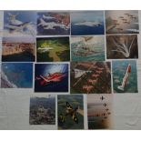 Fifteen large MOD Copyright air to air publicity photographic prints of The Red Arrows and Royal Air