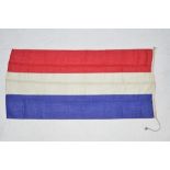 A large Dutch flag, size approx 181x87cm