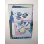 Carol Paterson (British Contemporary); Fruit Bowl Composition, Ltd.ed giclee print 3/30 signed in