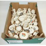 Slough crested china, mostly Goss (1 box)