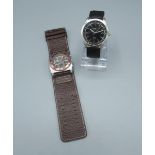 Kahuna quartz chronograph wristwatch with date and a Next GMT time quartz wristwatch(watches