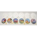 Six Franklin Mint Heirloom Recommendations Flintstones collectors plates, see photos for details,