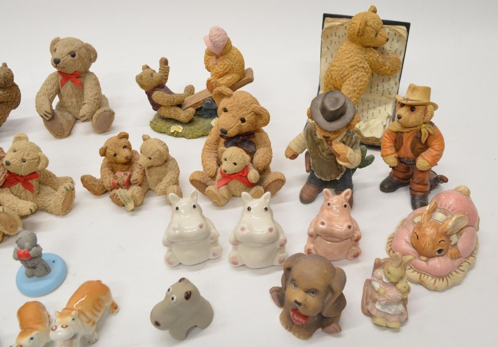 Collection of Beau Bears and various other ceramic animals and bears, a boxed Seven Dwarfs set by - Image 4 of 4