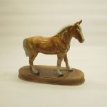 Beswick Palomino horse on base, impressed makers mark, H24.5cm