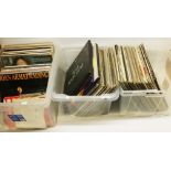 Collection of 100+ 1970s vinyl LP records including Led Zeppelin, Neil Young, Cat Stevens, etc. (3