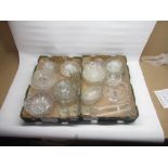 Large collection of glassware inc. tankards, cake plates, vases, etc.... (qty. in 5 boxes)