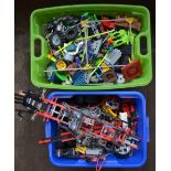 Collection of Lego Technic and K'nex (2 boxes) and some other toys