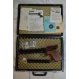 Walther CP1 .177 CO2 powered .177 air pistol with 2 cylinders and accessories. Not tested. With