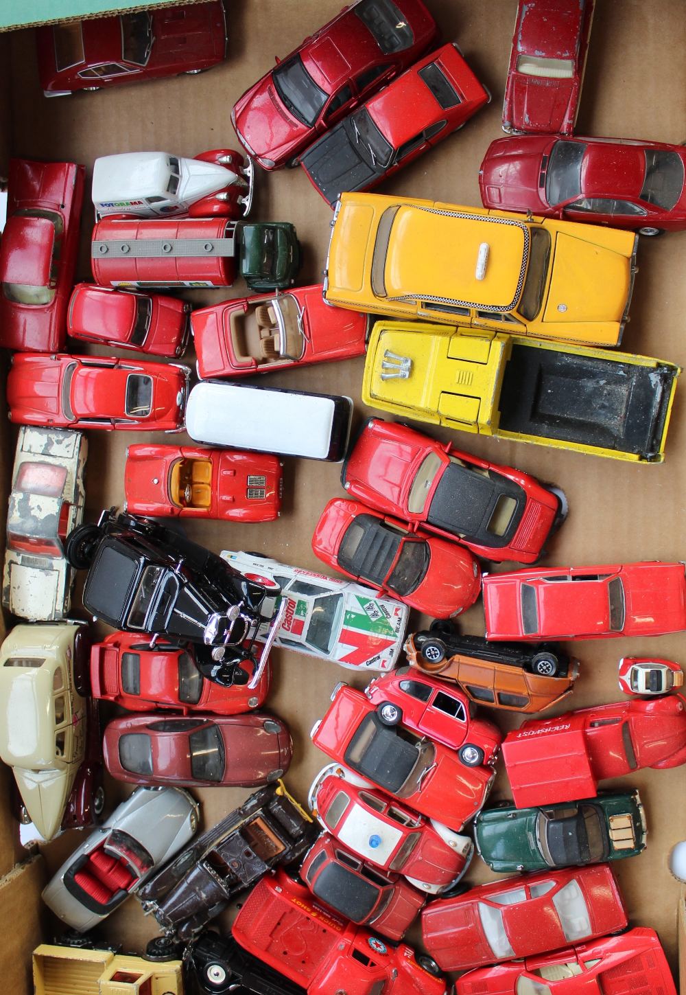 Collection of Matchbox, Dinky, Corgi and other manufacturers diecast cars including Matchbox race - Image 2 of 2