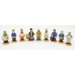 9 boxed Robert Harrop Camberwick Green figures: CG02 Mickey Murphy (Baker) CG25 Mrs Cobbit (Flower