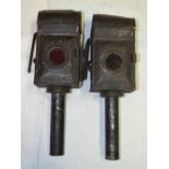 Pair of carriage lamps, A/F