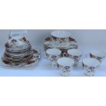 Tuscan Bone China tea set for five covers in the Provence pattern