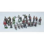Collection of lead soldiers of various regiments inc. Zulu wars, Royal Naval gunner, British