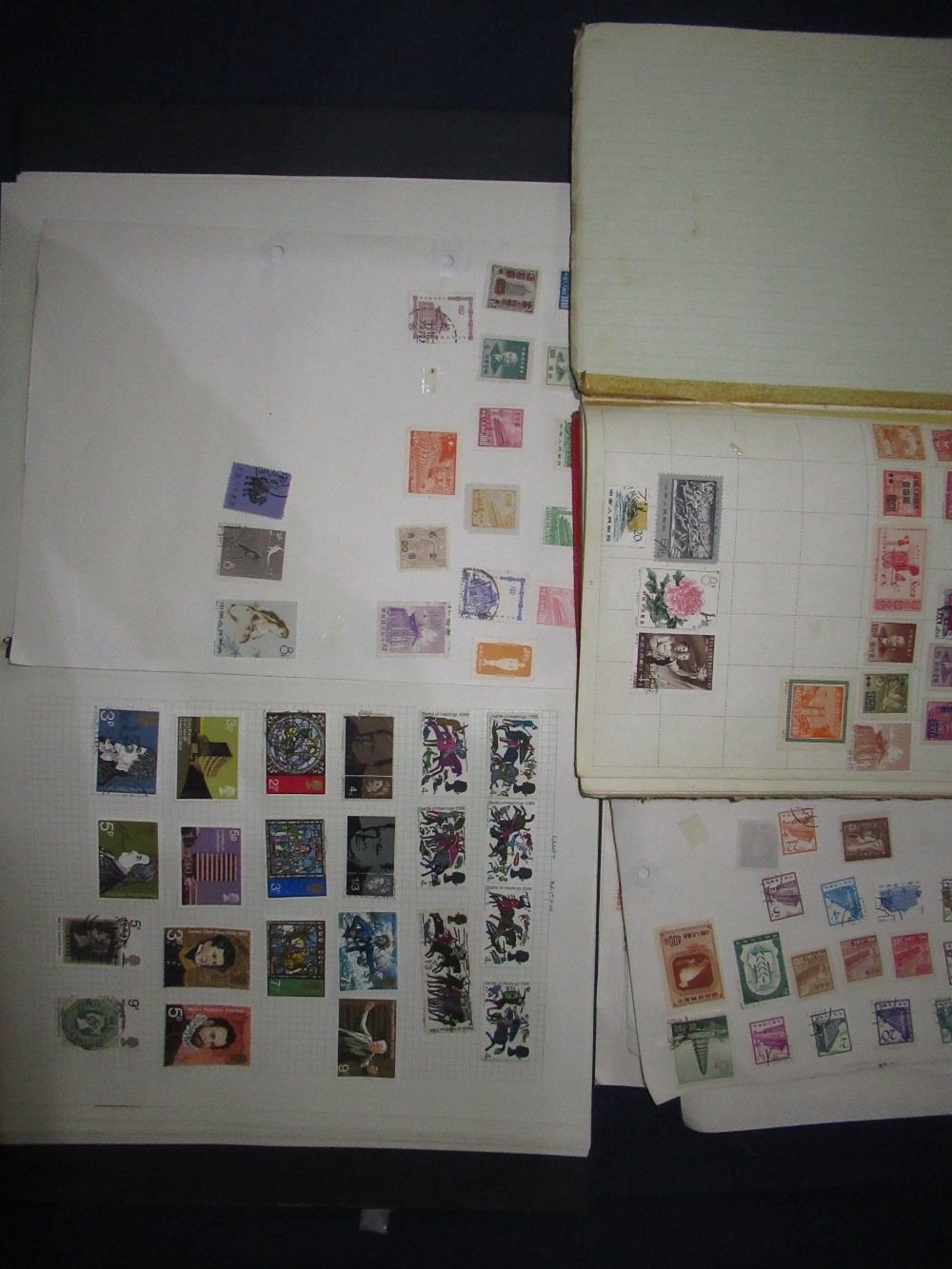 Collection of stamps used and mounted in two albums, all world, with a few loose leaves, together - Image 3 of 4