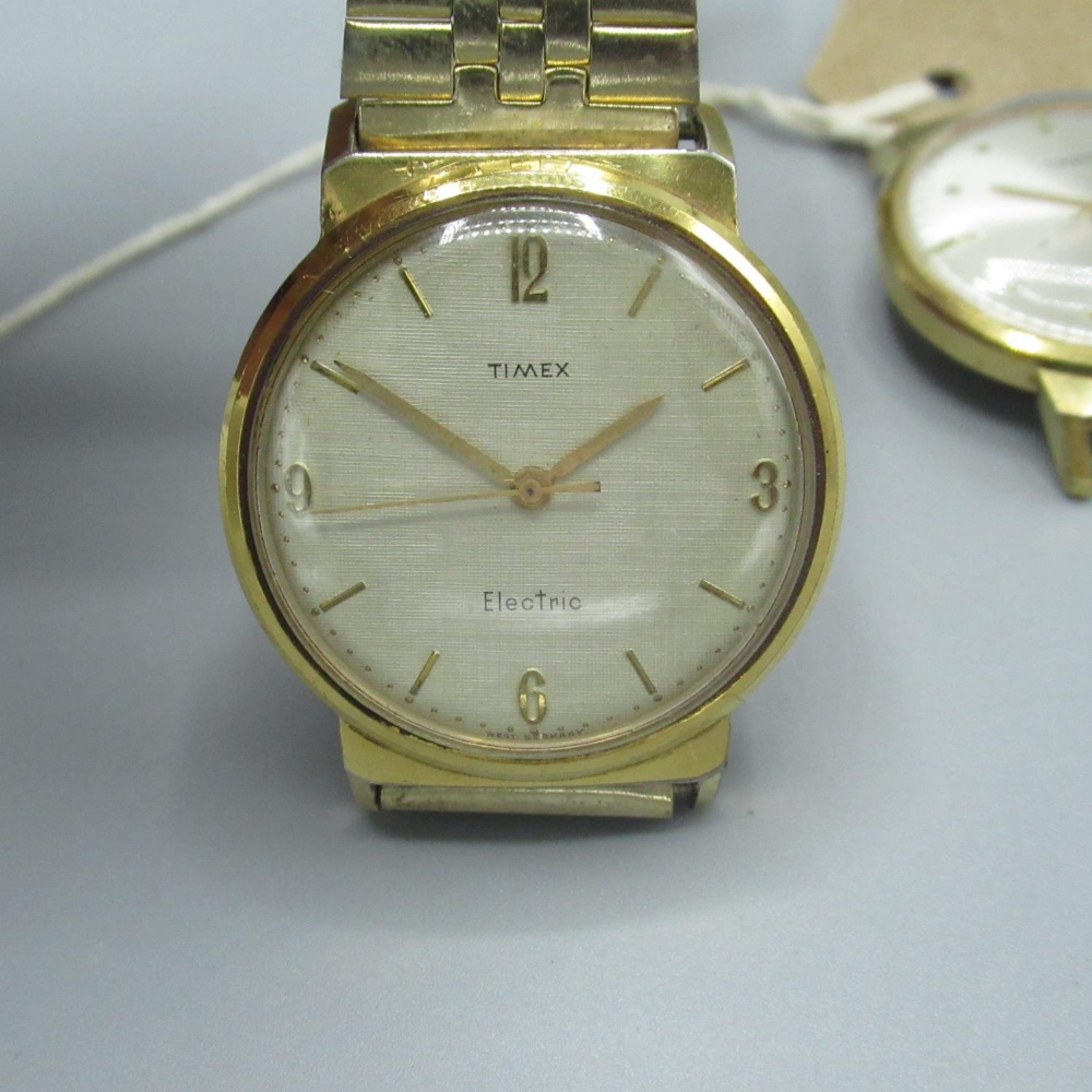 Two Timex Electric wristwatches in gold plated cases (untested) - Image 2 of 5