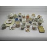 Collection of commemorative ware mostly relating to Edward VIII and George VI in mugs and saucers (