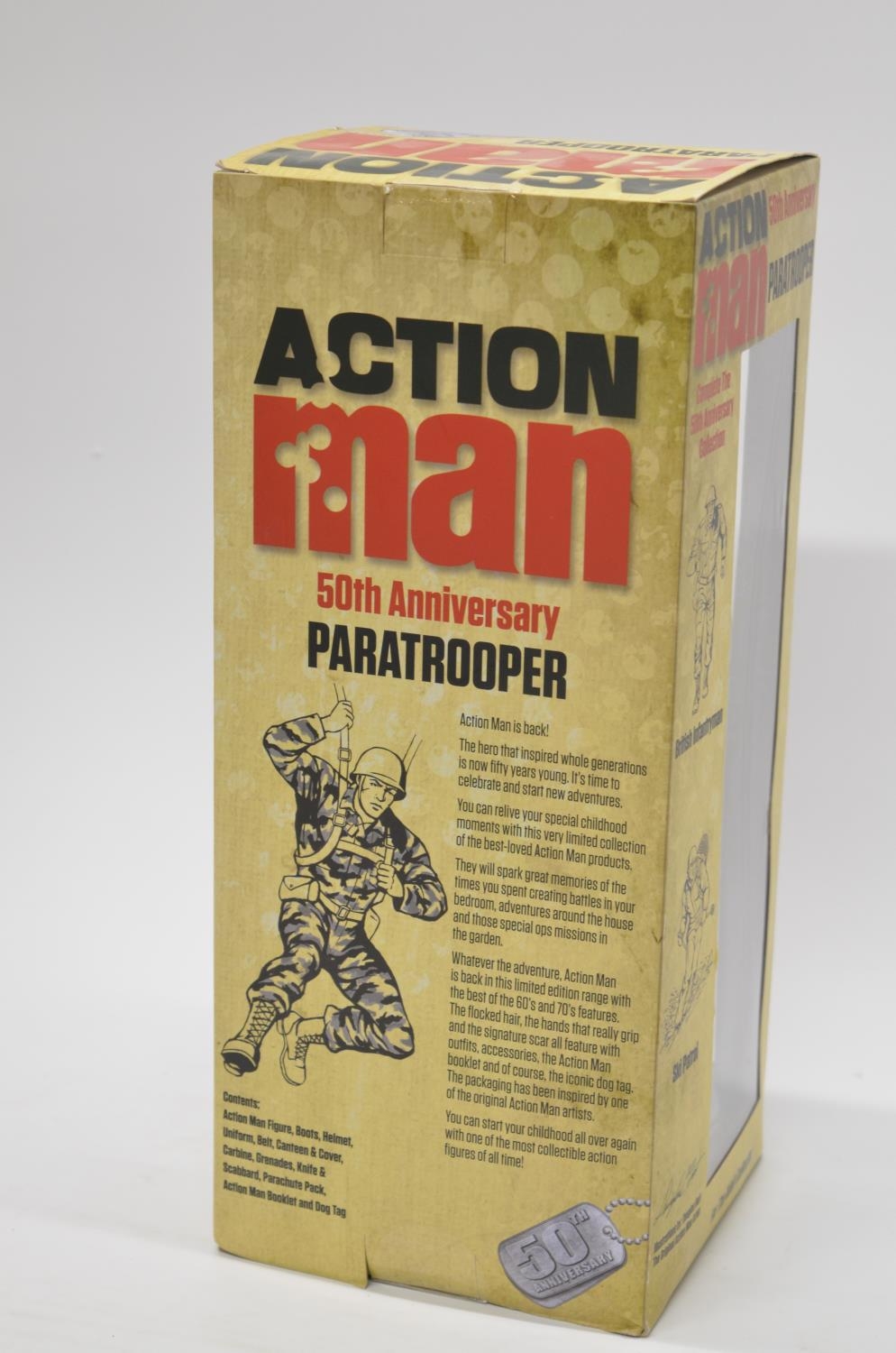 50th anniversary Action Man Paratrooper, Collector's Edition figure, contents as new and factory - Image 2 of 2