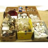Large mixed collection of ceramics, glass, etc. (9 boxes)