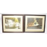 Two limited edition framed colour lithographs by Ken Danby: "Along The Cascades" (1981) and "Path To