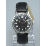 Tissot Seastar Seven hand wound military style wristwatch, with signed dial, centre seconds, screw