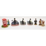 6 boxed Robert Harrop Camberwick Green models: CG32 PC McGarry on motorbike CG32 PC McGarry on