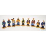 9 boxed Robert Harrop Camberwick Green figures: CG23 Chippy Minton (Carpenter) CG24 Nibs Minton (