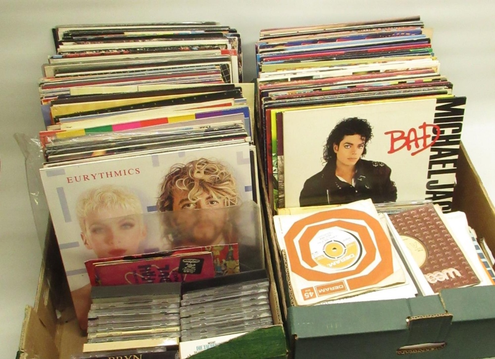 Collection of LPs, 45s and CDs inc. Michael Jackson, Nirvana, R.E.M., Eurythmics, Oasis, Tracy