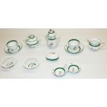 Herend Hungary Vienna Rose porcelain miniature teaware etc. (1 box)