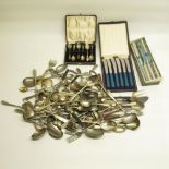 Collection of silver plated and EPNS cutlery (qty)