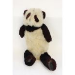 C1940s Panda teddy bear, stitched for the 1946 movie London Town, the bear was a last minute prop