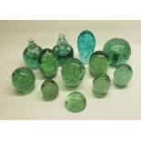 Collection of various late C19th/early C20th glass dumps (12)