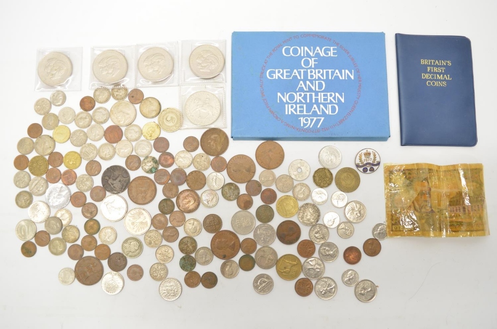 Collection of mixed British and world 20th century coinage incl. Commemoratives, a 1971 date pack,