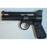 Webley Junior .177 over lever action air pistol in full working order and in fair used condition.