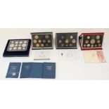 1997 UK Deluxe Proof Coin Set, 2005 UK proof set, 1989 UK proof coin collection, 1994 UK proof