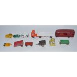 Collection of vintage Dinky, Matchbox and Britain's diecast vehicles including Dinky Supertoys
