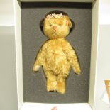 Steiff Lladro Autumn - Four Seasons Collection teddy bear in ocher with porcelain flower crown,